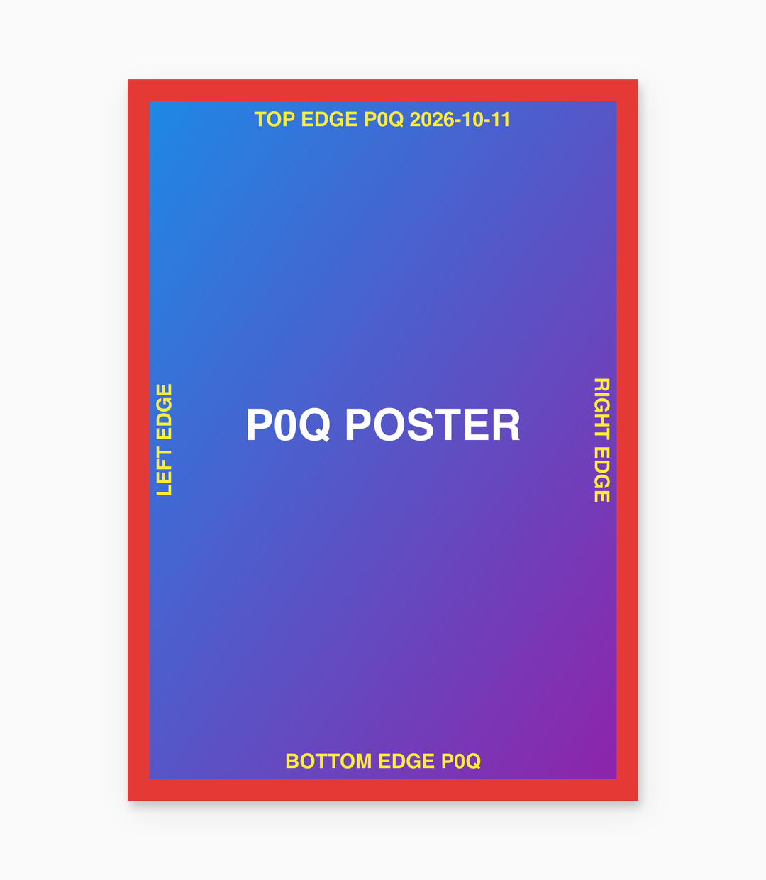 P0Q poster 2026-10-11، A4 (21 × 29.7 سم)